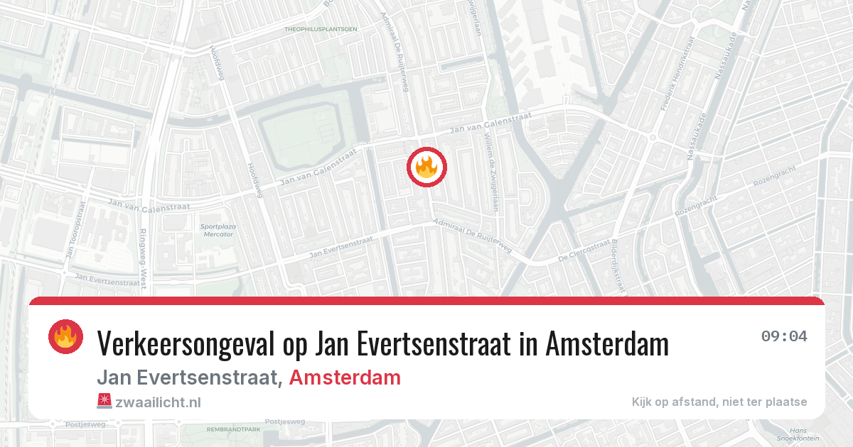 Verkeersongeval op Jan Evertsenstraat in Amsterdam — 7 apr 2026