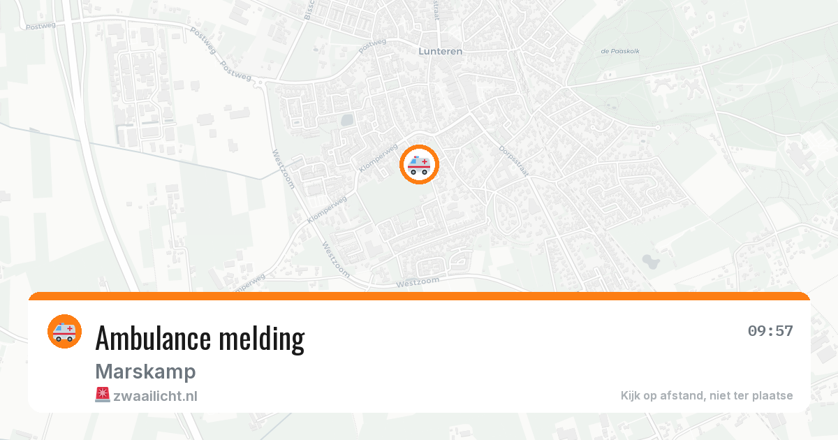 Ambulance melding — 6 jul 2026