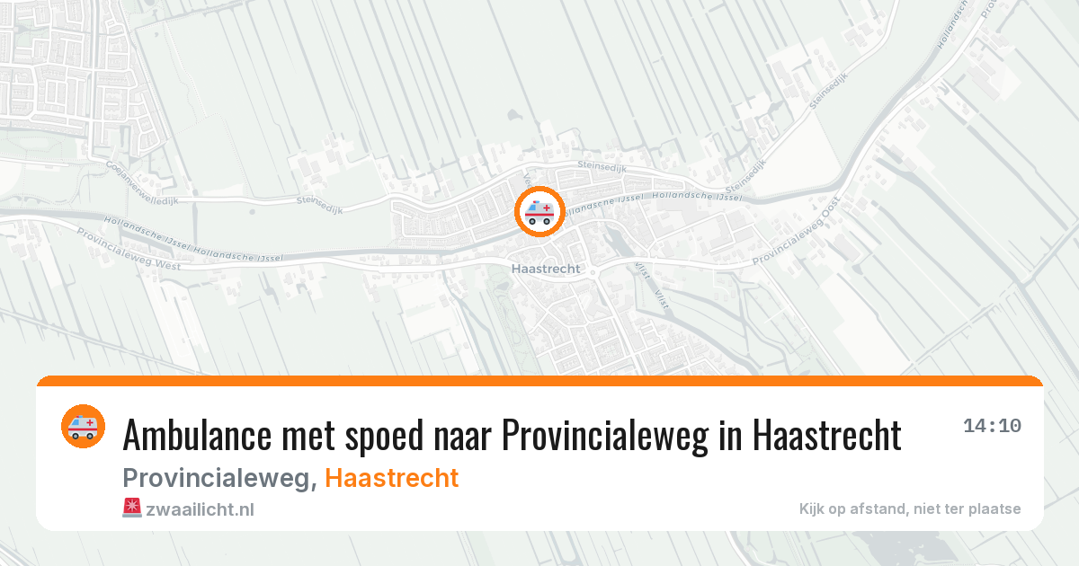 Ambulance met spoed naar Provincialeweg in Haastrecht — 15 jul 2026