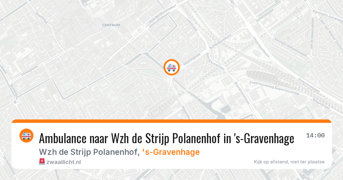 Ambulance naar Wzh de Strijp Polanenhof in 's-Gravenhage — 2 feb 2026