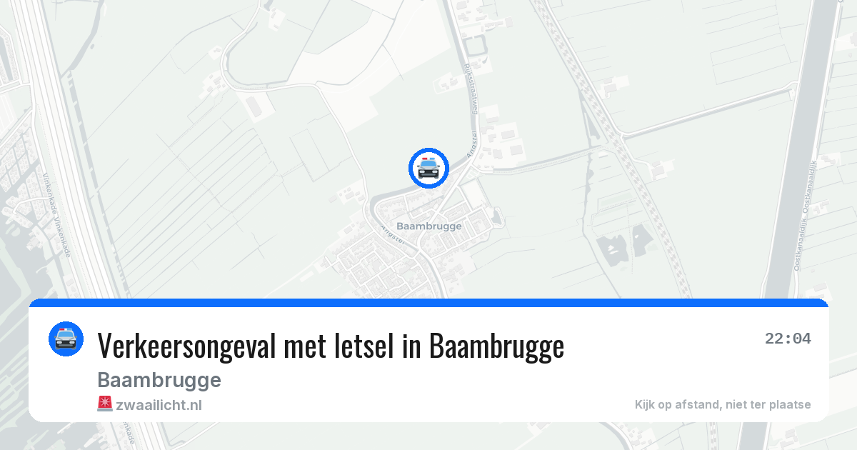 Verkeersongeval met letsel in Baambrugge — 10 jun 2026