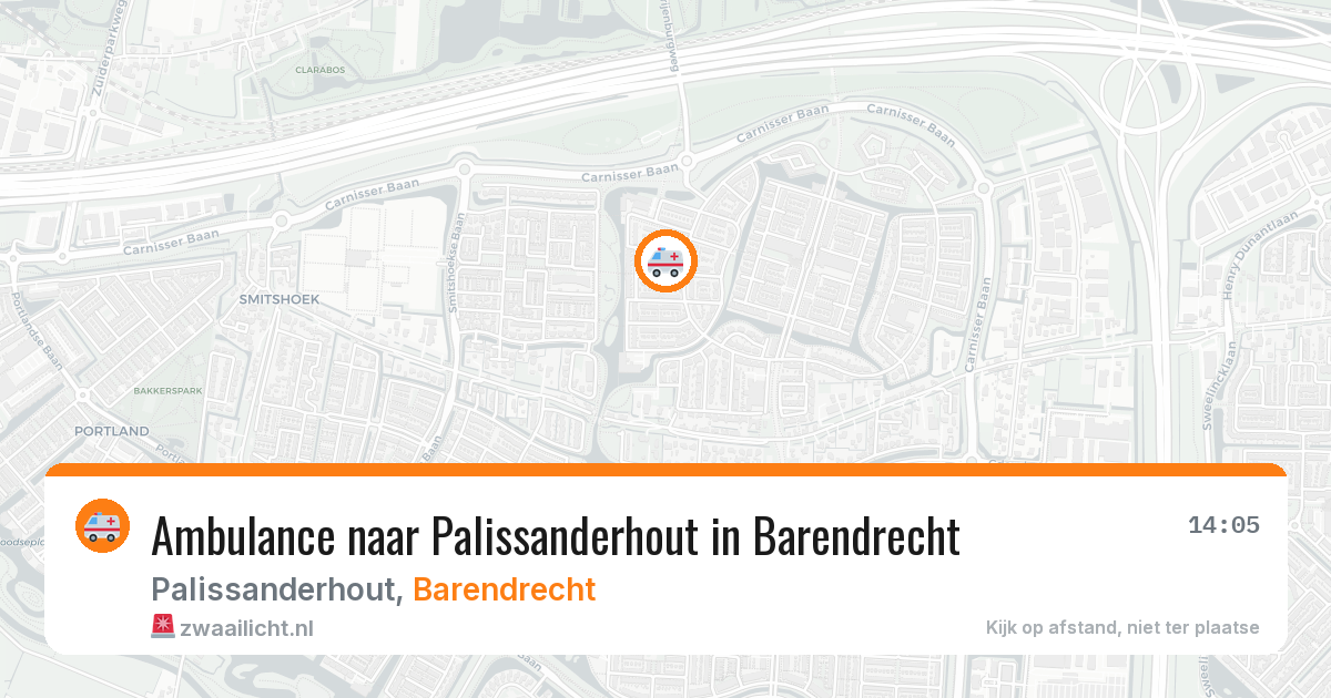 Ambulance naar Palissanderhout in Barendrecht — 12 mei 2026