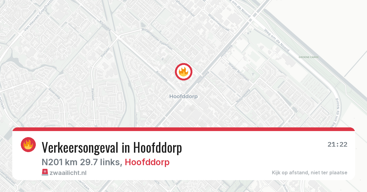 Verkeersongeval in Hoofddorp — 6 jul 2026