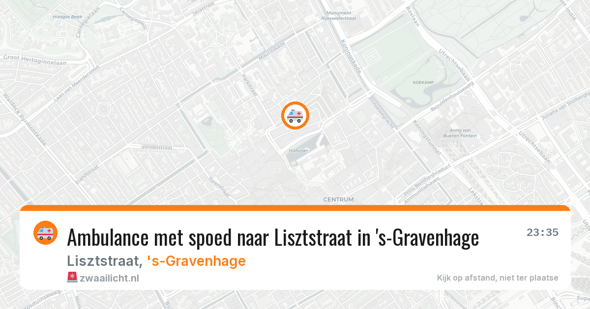 Ambulance met spoed naar Lisztstraat in 's-Gravenhage — 24 jan 2026