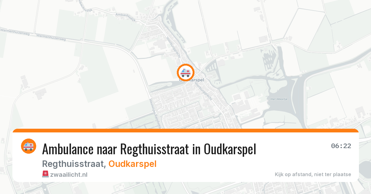Ambulance naar Regthuisstraat in Oudkarspel — 27 mei 2026