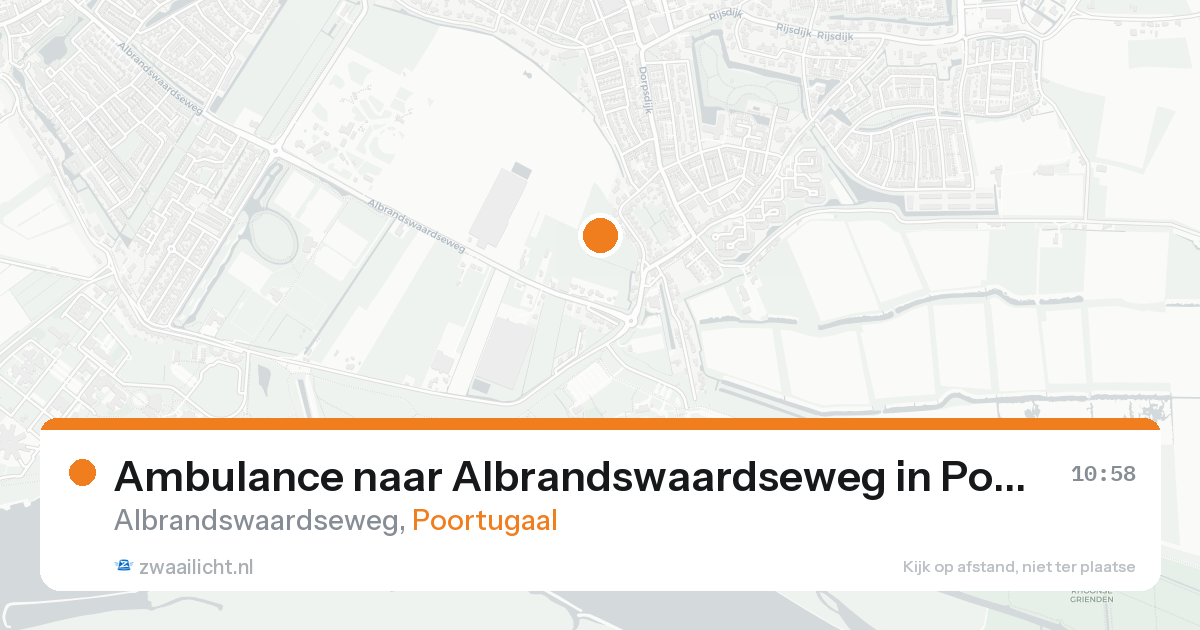 Ambulance naar Albrandswaardseweg in Poortugaal — 7 feb 2026