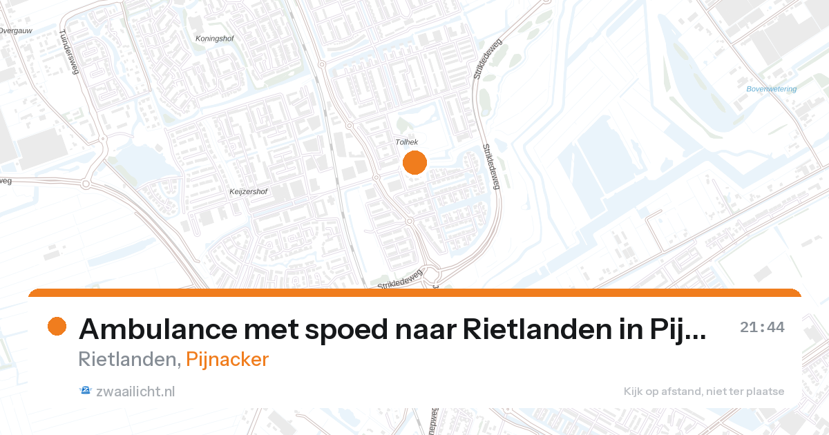 Ambulance met spoed naar Rietlanden in Pijnacker — 12 mrt 2026