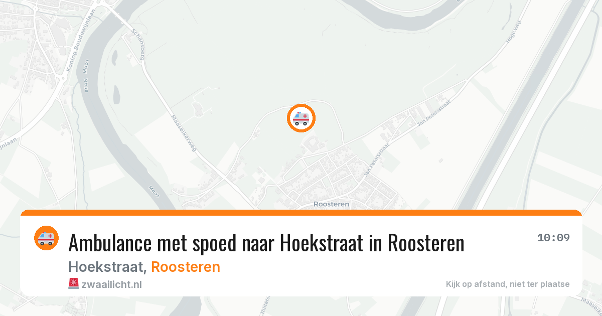 Ambulance met spoed naar Hoekstraat in Roosteren — 8 feb 2026