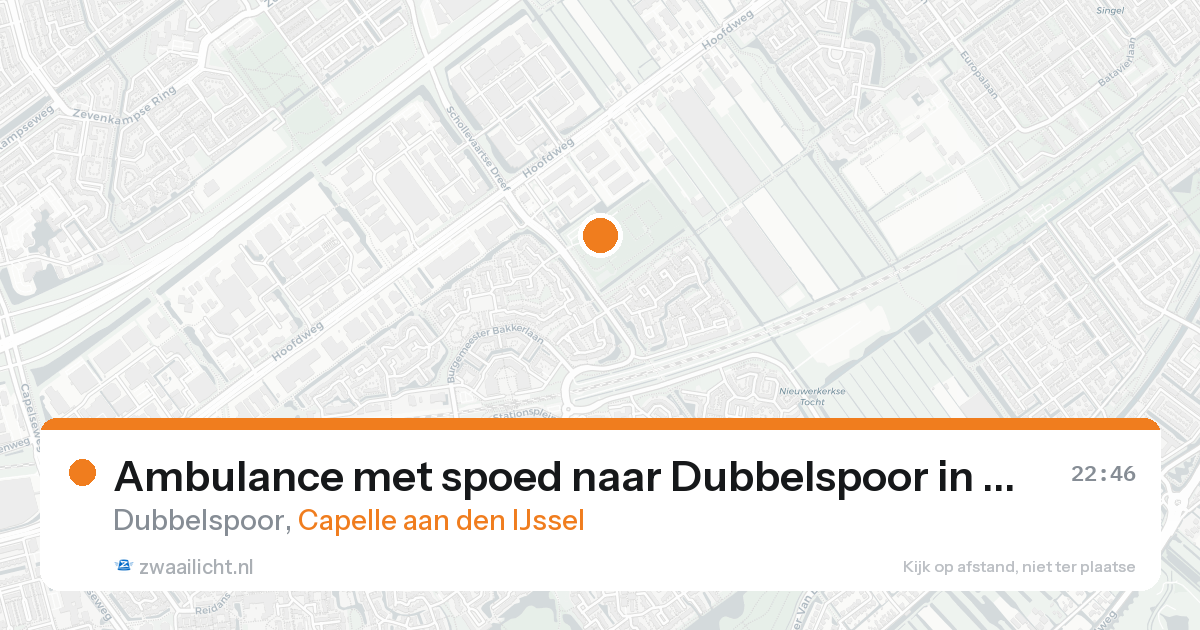 Ambulance met spoed naar Dubbelspoor in Capelle aan den IJssel — 30 jan 2026