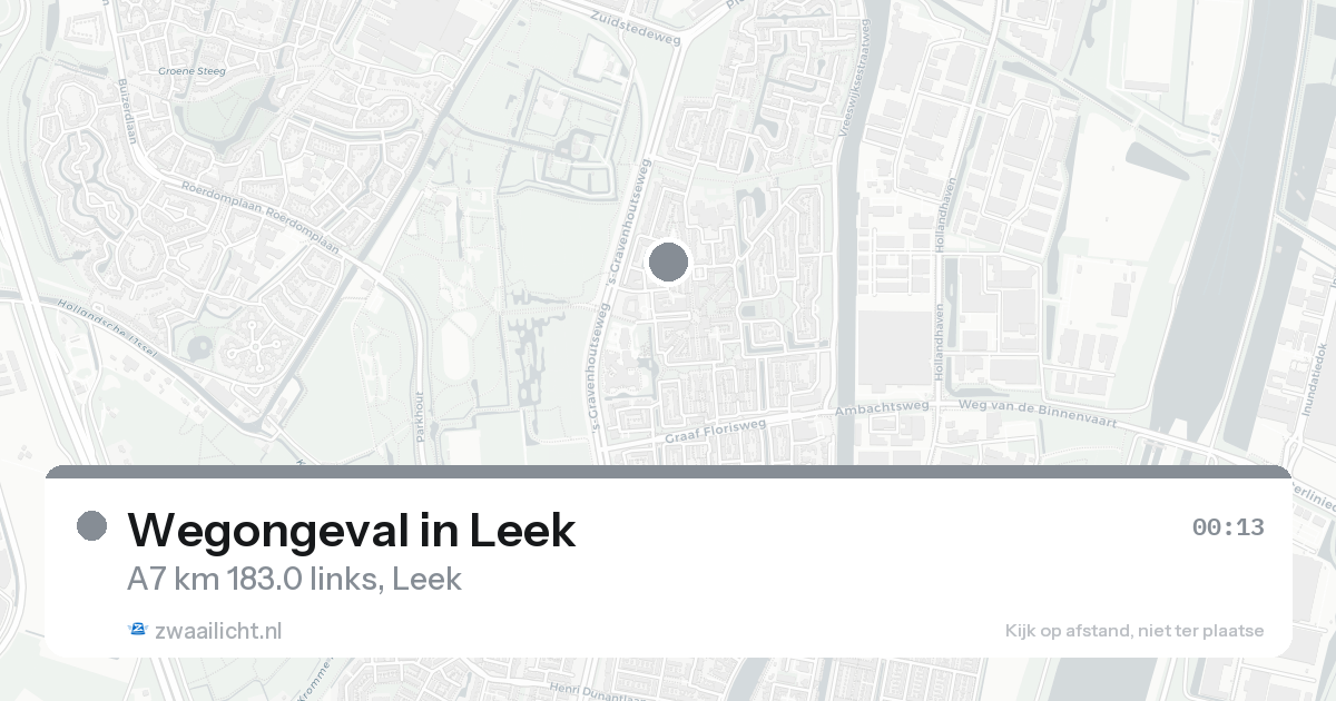 Wegongeval in Leek — 30 jan 2026