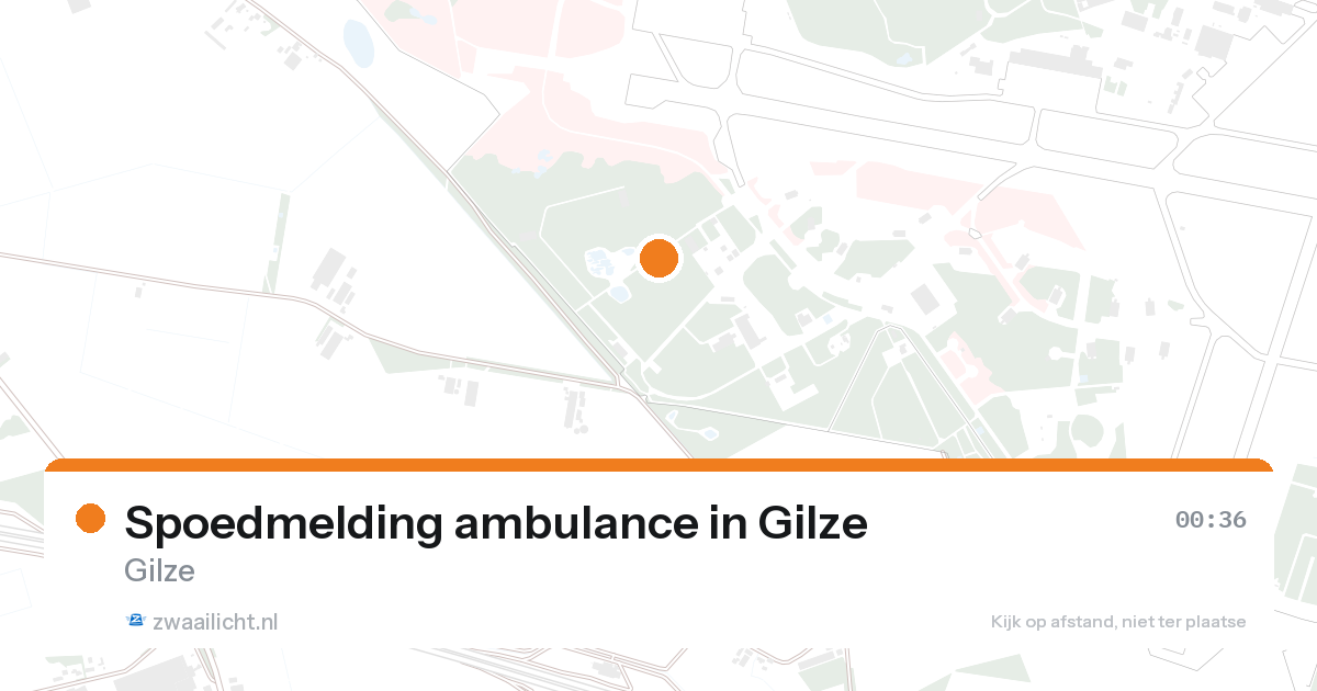 Spoedmelding ambulance in Gilze — 31 jan 2026
