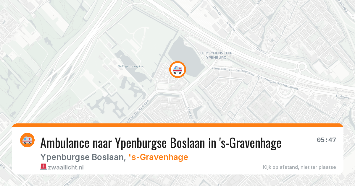 Ambulance naar Ypenburgse Boslaan in 's-Gravenhage — 15 mei 2026