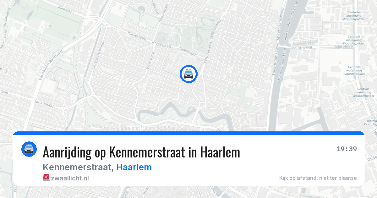 Aanrijding op Kennemerstraat in Haarlem — 3 aug 2026