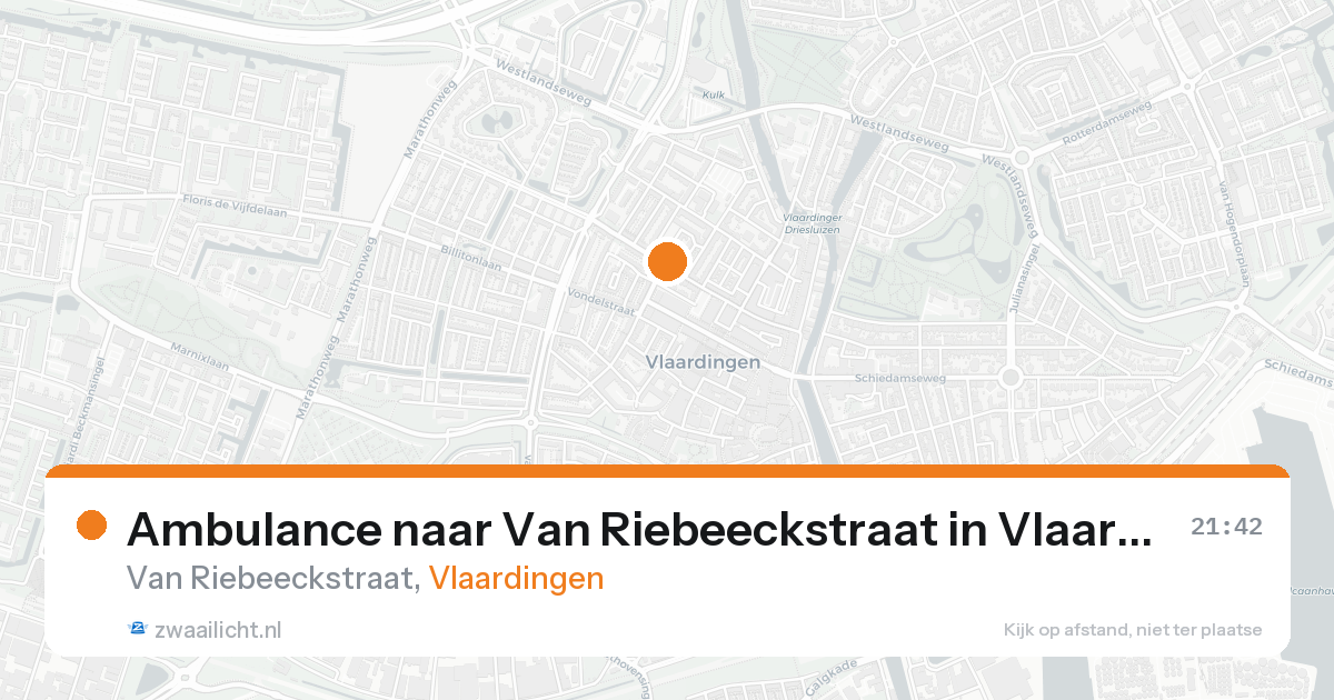 Ambulance naar Van Riebeeckstraat in Vlaardingen — 7 feb 2026