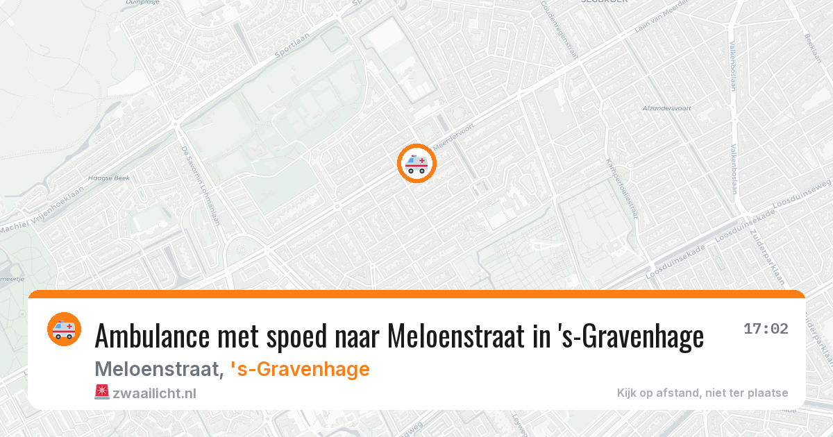 Ambulance met spoed naar Meloenstraat in 's-Gravenhage — 25 jun 2026