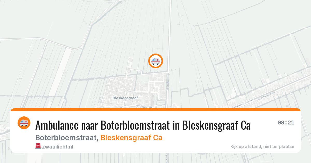 Ambulance naar Boterbloemstraat in Bleskensgraaf Ca — 22 mei 2026