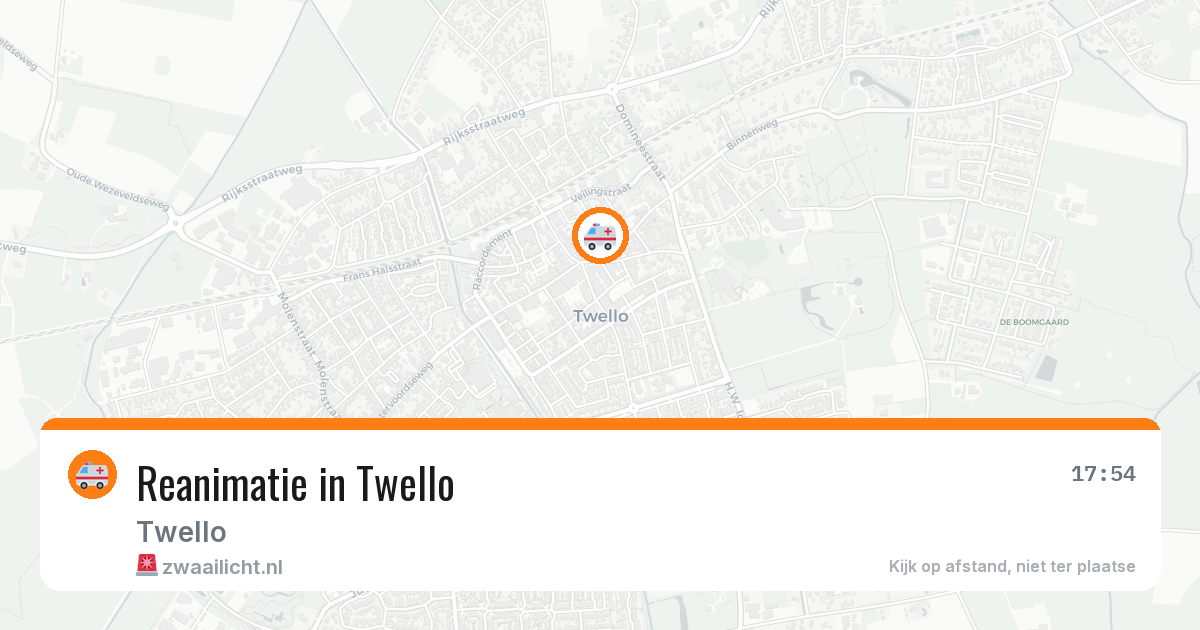 Reanimatie in Twello — 28 jul 2026