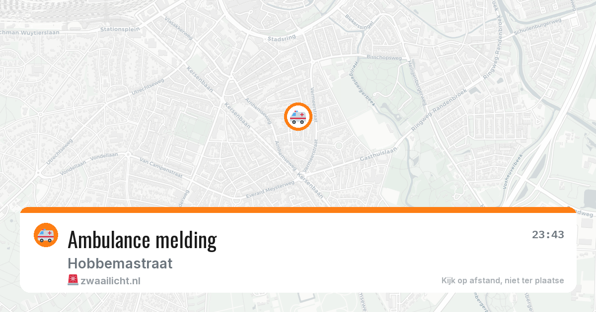 Ambulance melding — 20 jun 2026