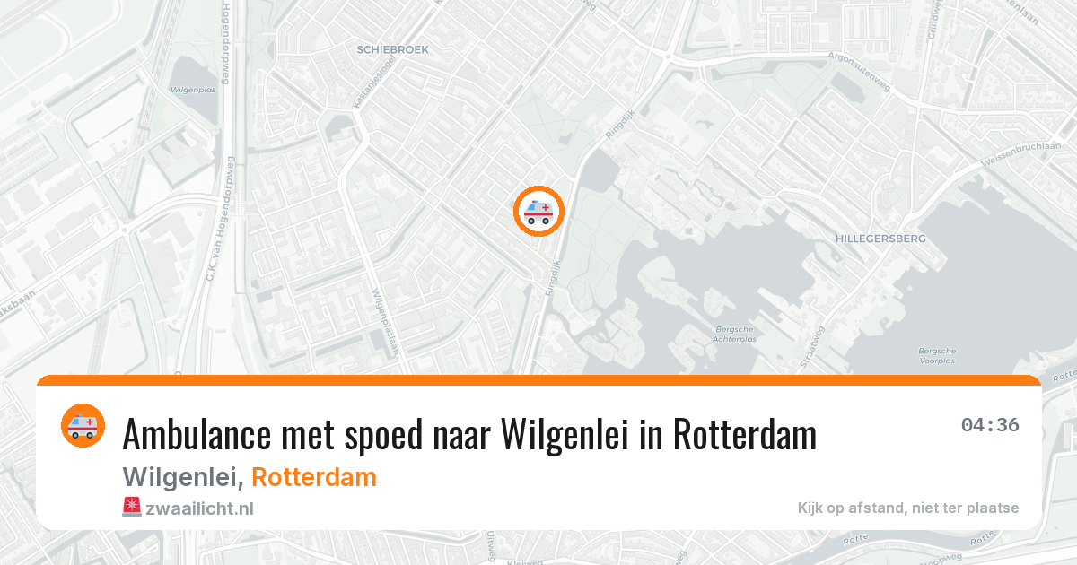 Ambulance met spoed naar Wilgenlei in Rotterdam — 10 apr 2026