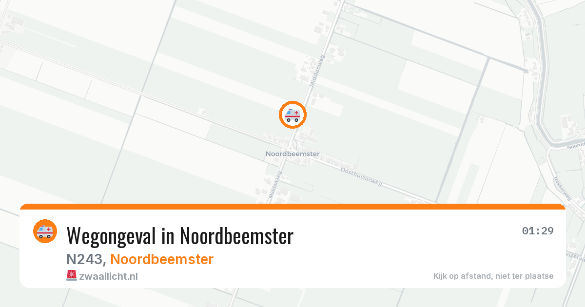 Wegongeval in Noordbeemster — 8 mei 2026