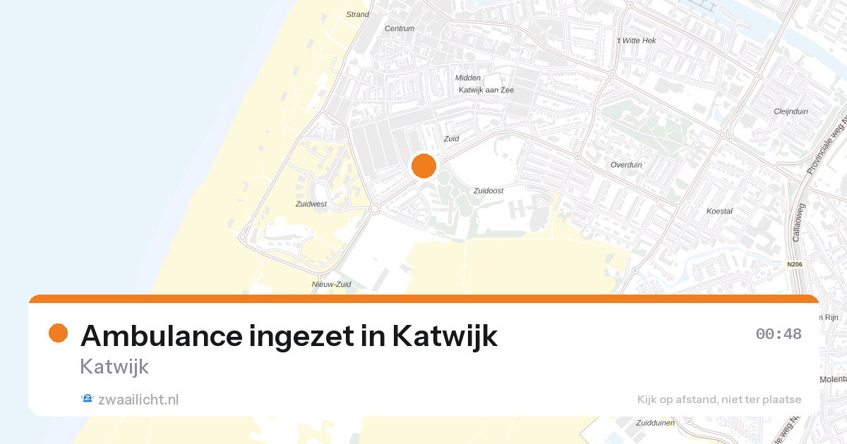 Ambulance ingezet in Katwijk — 17 apr 2026