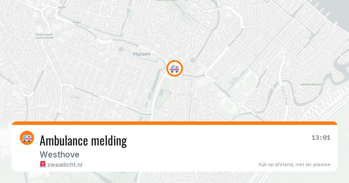 Ambulance melding — 5 jul 2026