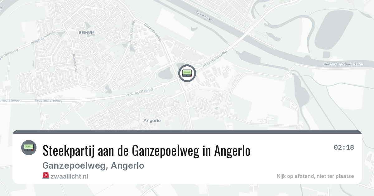 Steekpartij aan de Ganzepoelweg in Angerlo — 1 aug 2026