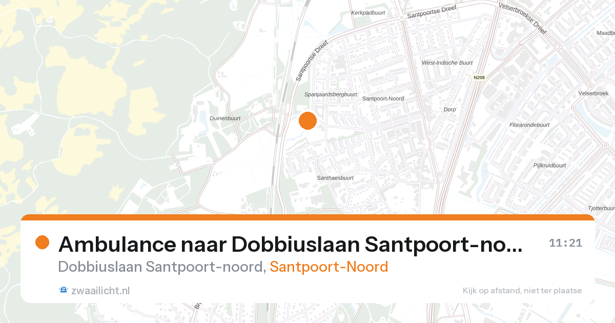 Ambulance naar Dobbiuslaan Santpoort-noord in Santpoort-Noord — 27 aug 2026