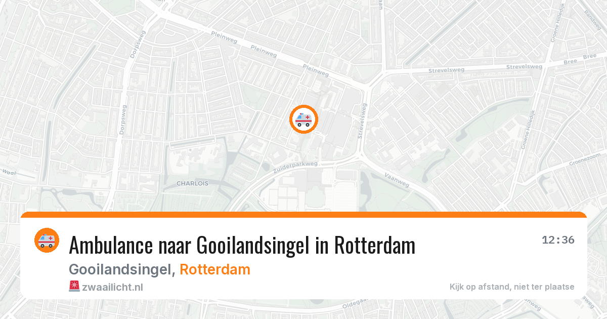 Ambulance naar Gooilandsingel in Rotterdam — 12 mei 2026