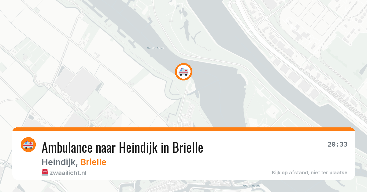 Ambulance naar Heindijk in Brielle — 3 aug 2026