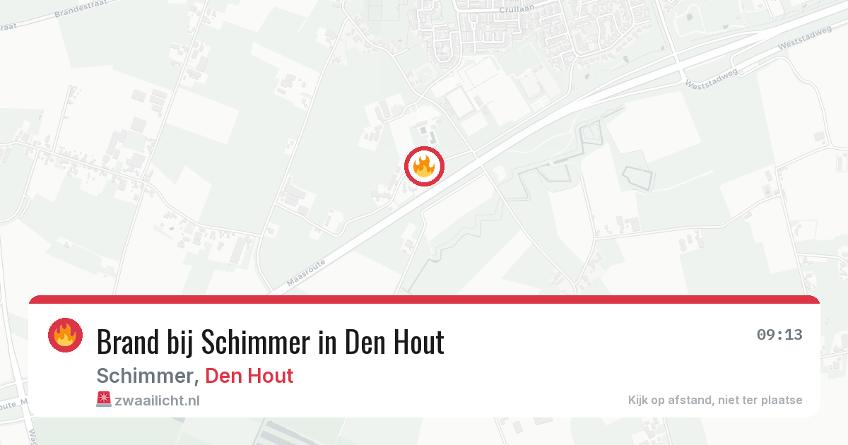 Brand bij Schimmer in Den Hout — 7 apr 2026