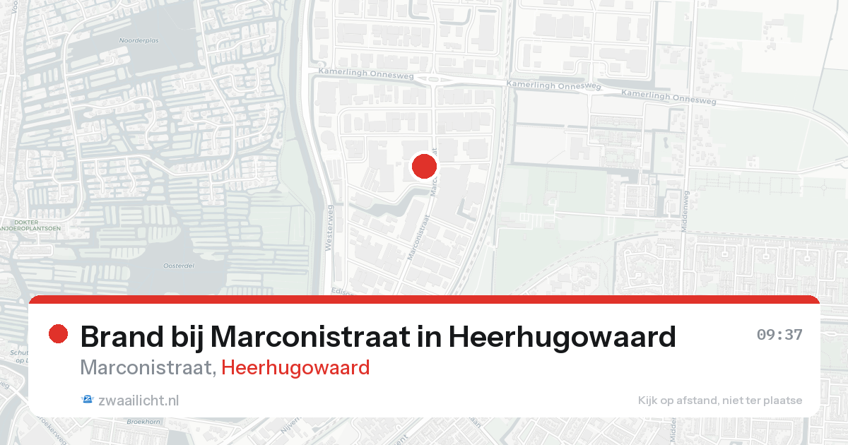 Brand bij Marconistraat in Heerhugowaard — 2 jun 2026