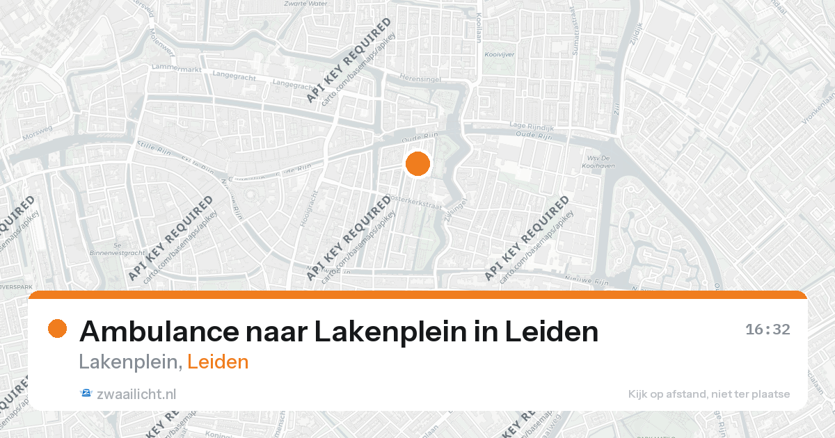 Ambulance naar Lakenplein in Leiden — 22 mrt 2026