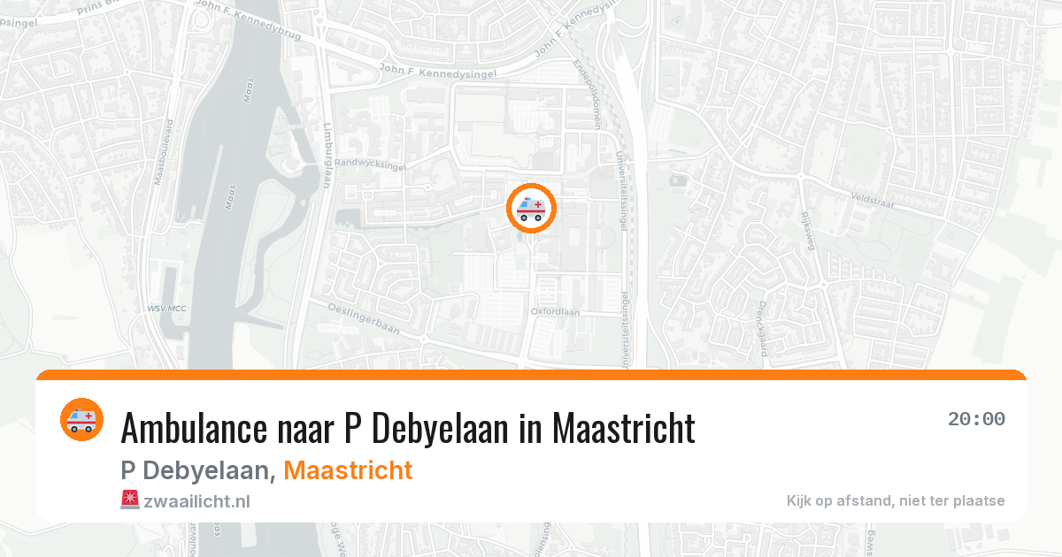 Ambulance naar P Debyelaan in Maastricht — 15 jun 2026