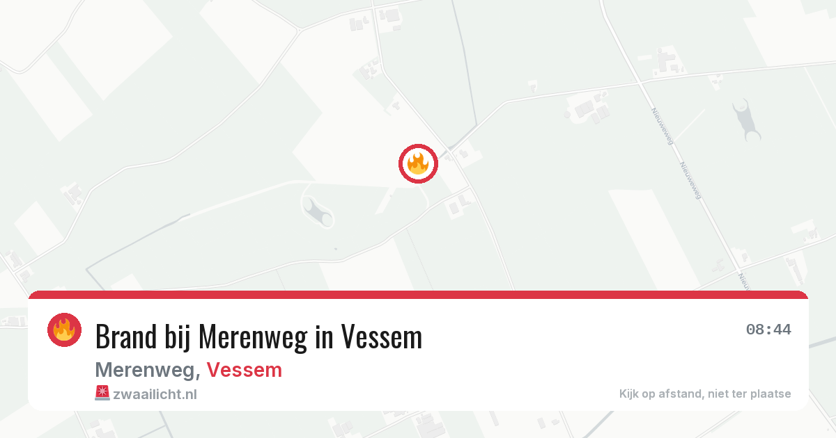 Brand bij Merenweg in Vessem — 28 jun 2026