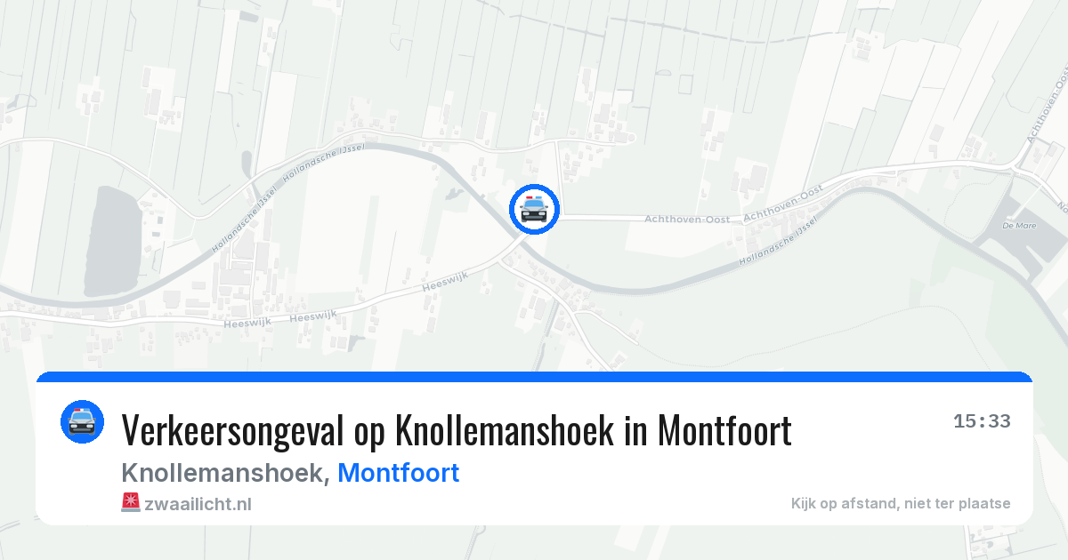 Verkeersongeval op Knollemanshoek in Montfoort — 5 jun 2026
