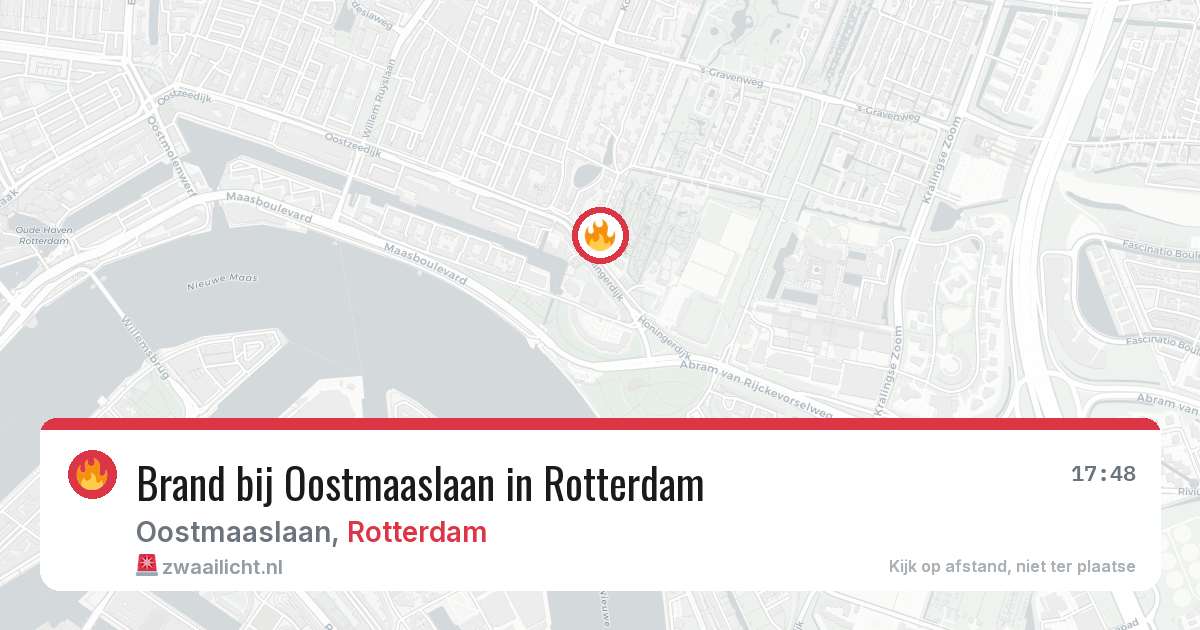 Brand bij Oostmaaslaan in Rotterdam — 27 jun 2026