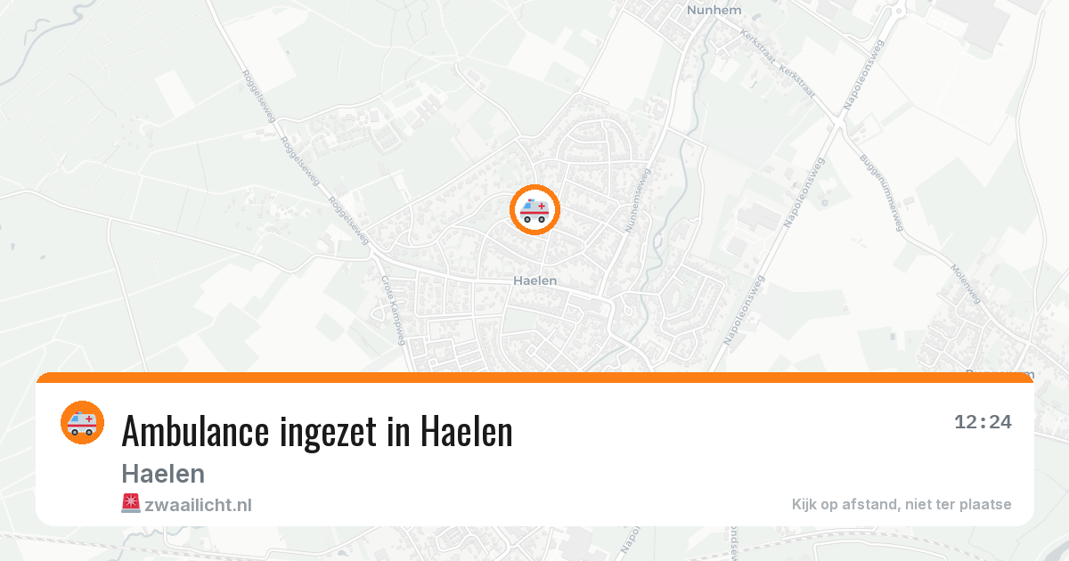 Ambulance ingezet in Haelen — 3 jul 2026