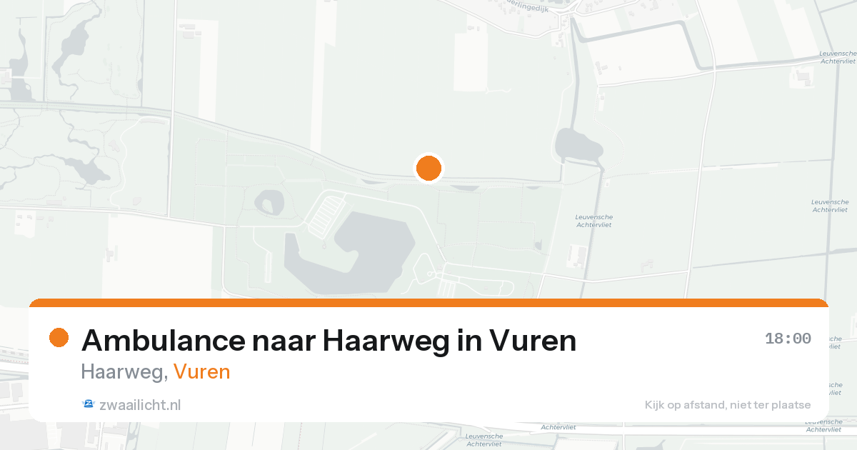 Ambulance naar Haarweg in Vuren — 20 aug 2026