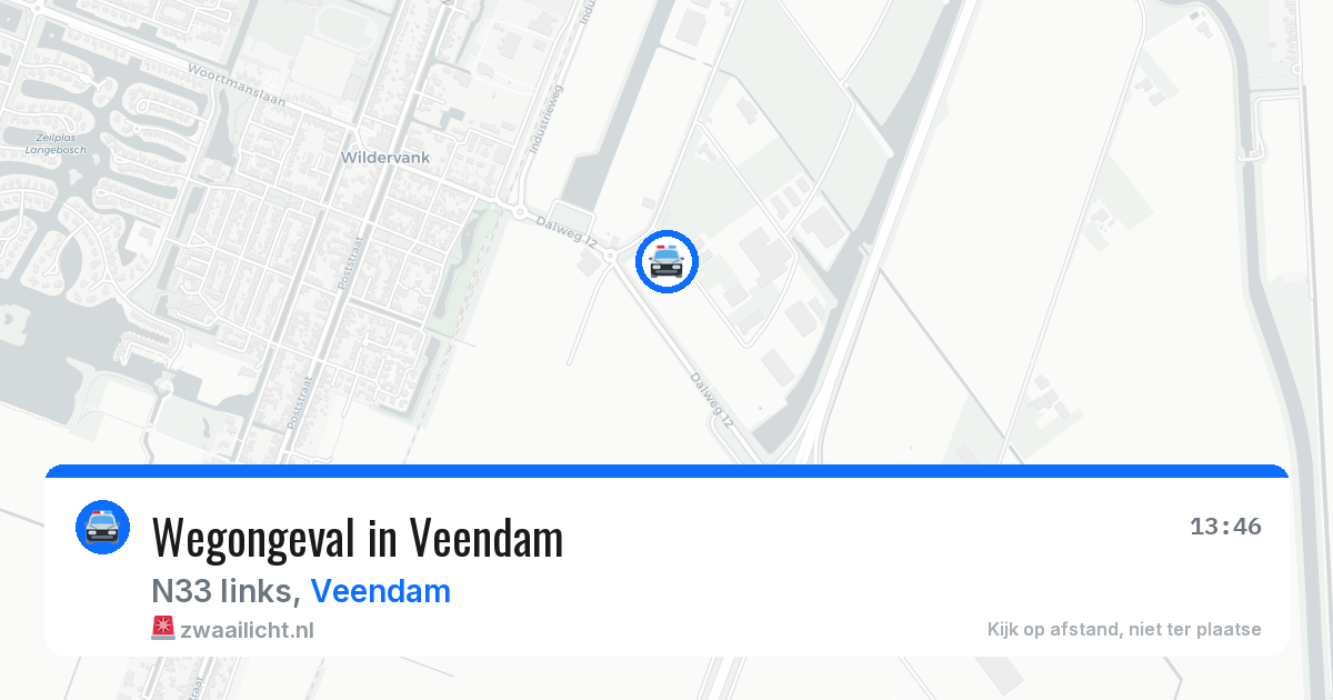 Wegongeval in Veendam — 24 jan 2026
