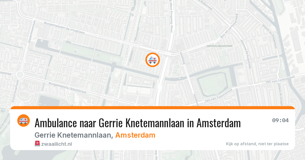 Ambulance naar Gerrie Knetemannlaan in Amsterdam — 15 jul 2026