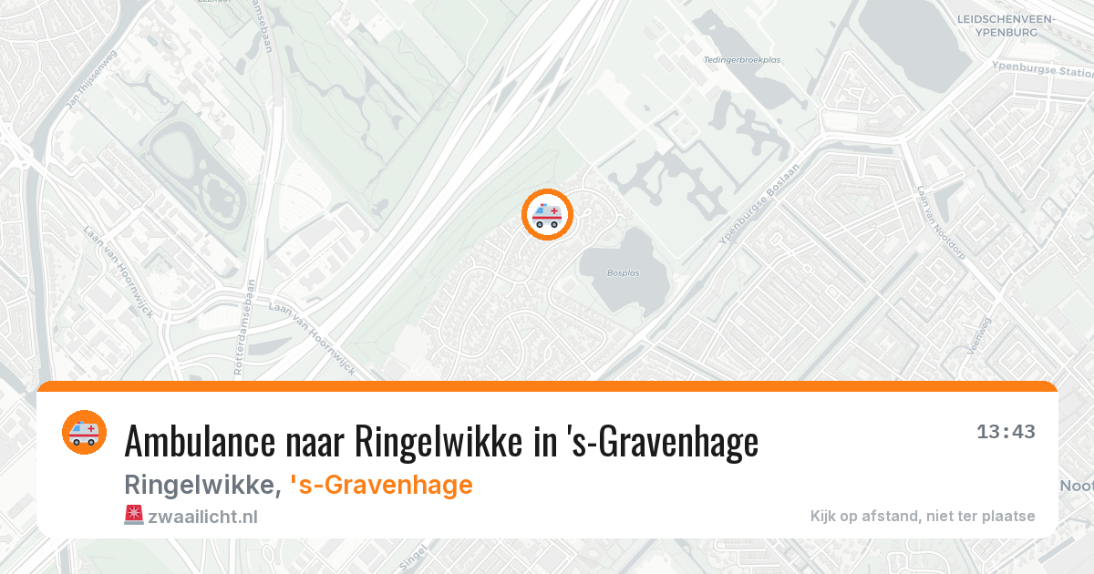 Ambulance naar Ringelwikke in 's-Gravenhage — 26 mei 2026