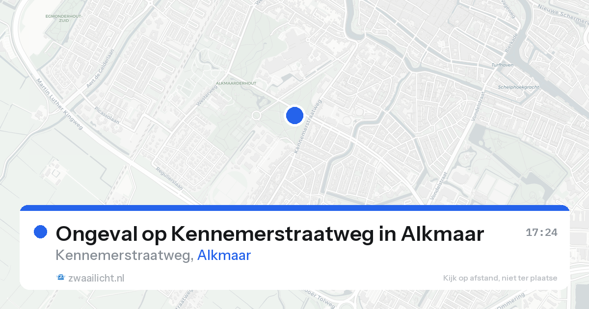 Ongeval op Kennemerstraatweg in Alkmaar — 21 aug 2026