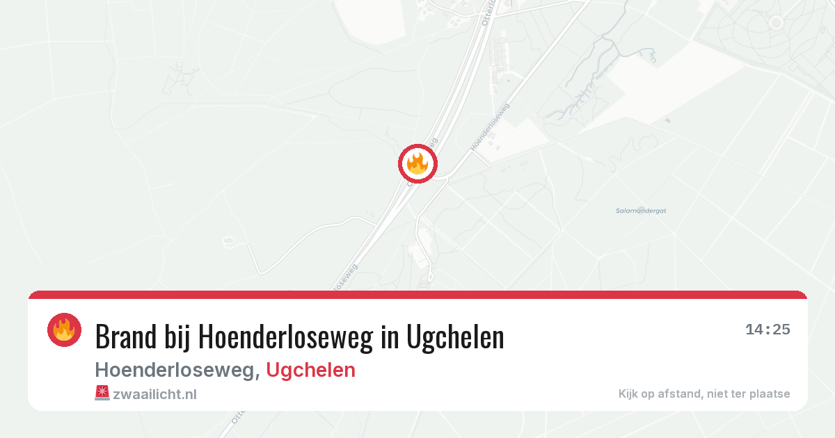 Brand bij Hoenderloseweg in Ugchelen — 26 apr 2026
