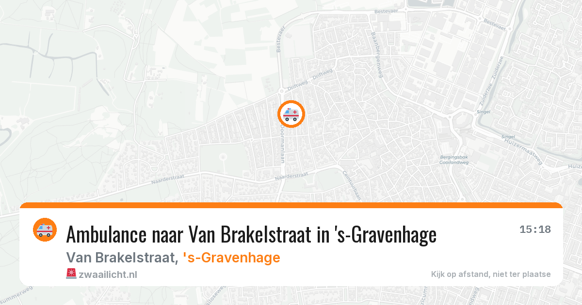 Ambulance naar Van Brakelstraat in 's-Gravenhage — 22 mrt 2026
