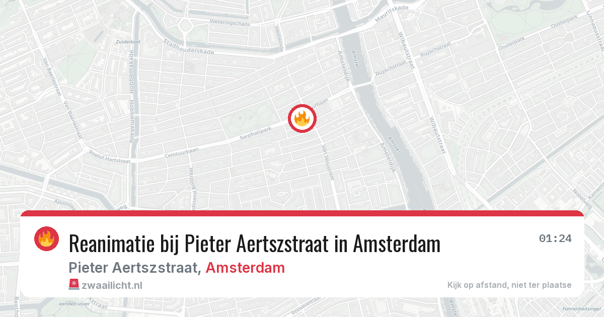 Reanimatie bij Pieter Aertszstraat in Amsterdam — 28 jun 2026
