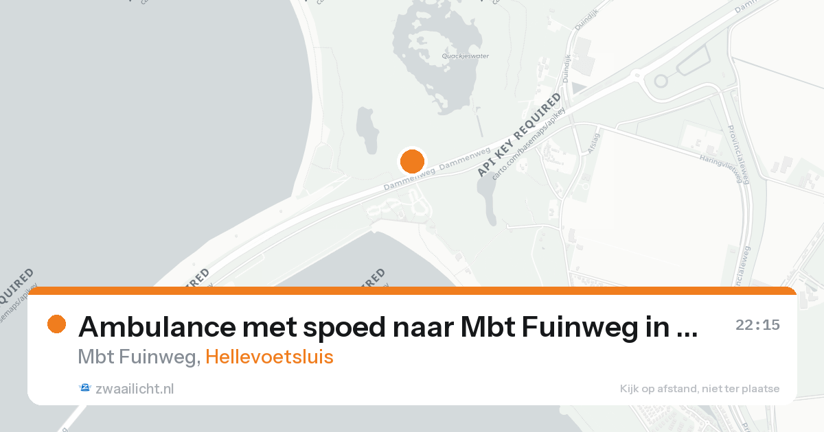 Ambulance met spoed naar Mbt Fuinweg in Hellevoetsluis — 31 jan 2026