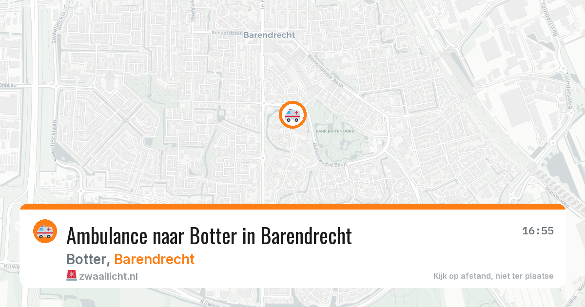 Ambulance naar Botter in Barendrecht — 26 jun 2026