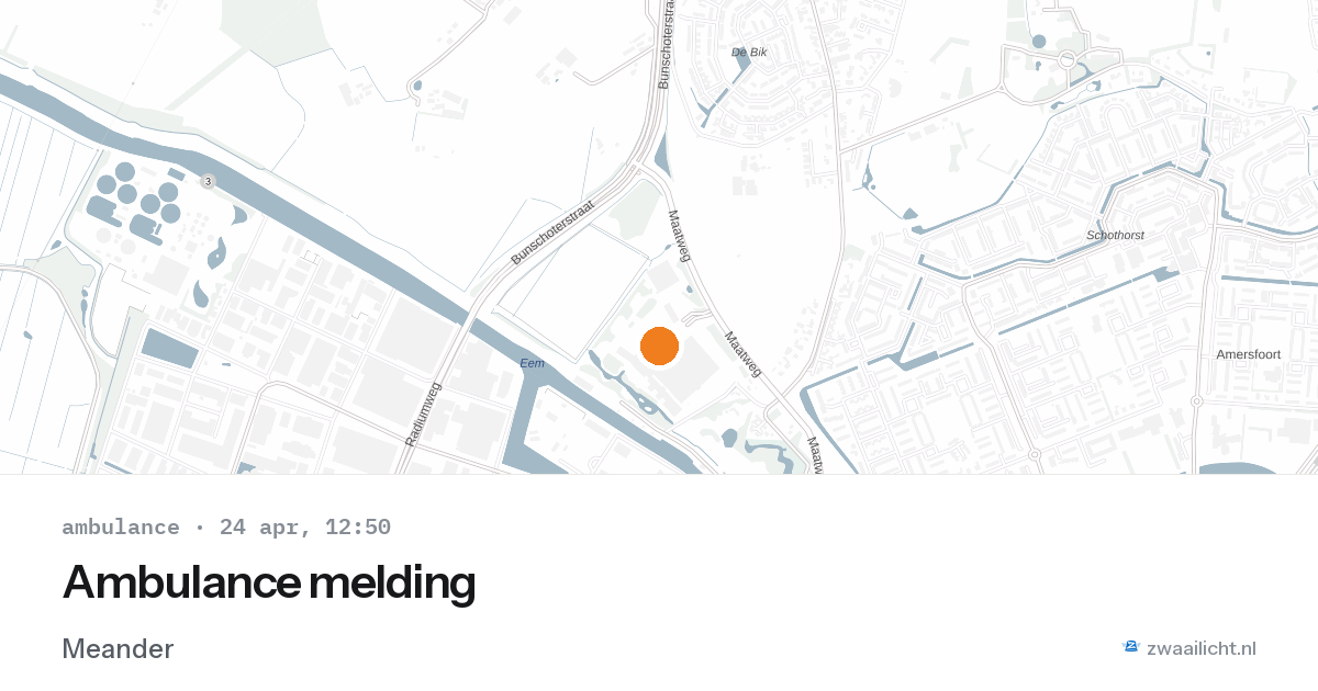 Ambulance melding — 24 apr 2026