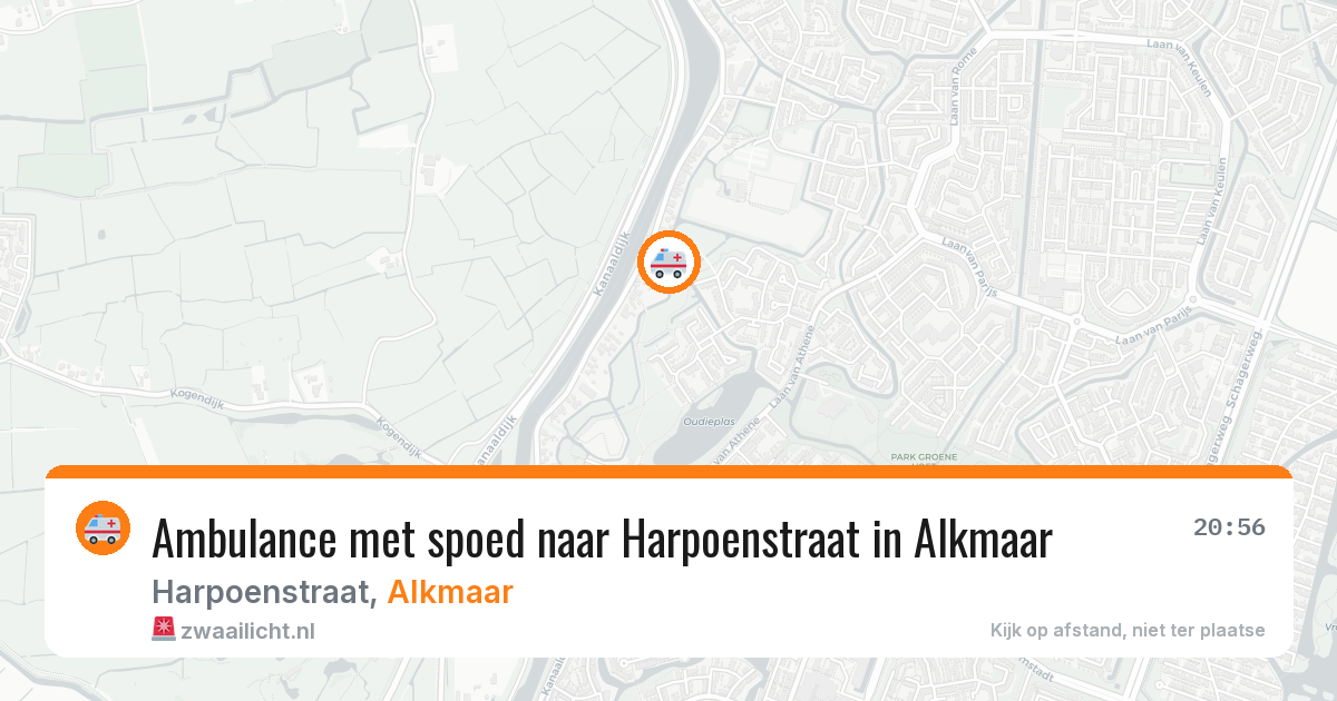 Ambulance met spoed naar Harpoenstraat in Alkmaar — 22 mei 2026